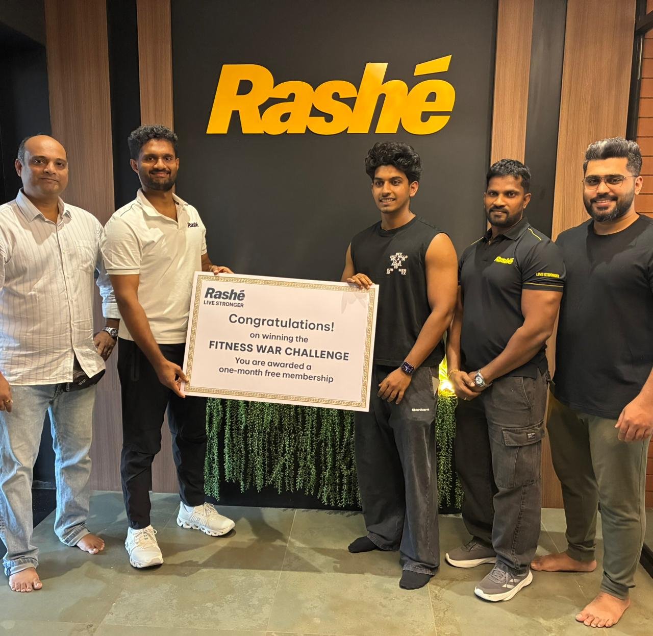 Circuit Challenge winner Ayush at Rashé Fitness Karkala